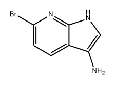 1H-Pyrrolo[2,3-b]pyridin-3-amine, 6-bromo- 化学構造式