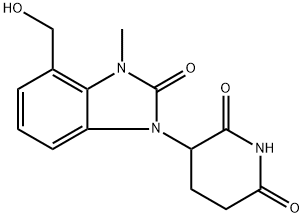 2,6-Piperidinedione, 3-[2,3-dihydro-4-(hydroxymethyl)-3-methyl-2-oxo-1H-benzimidazol-1-yl]- Structure