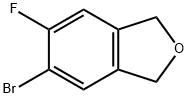 Isobenzofuran, 5-bromo-6-fluoro-1,3-dihydro- Struktur