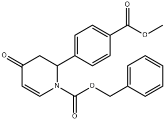 1(2H)-Pyridinecarboxylic acid, 3,4-dihydro-2-[4-(methoxycarbonyl)phenyl]-4-oxo-, phenylmethyl ester|//