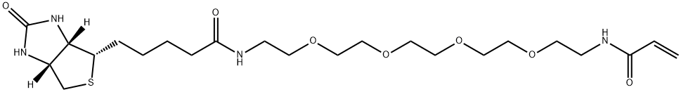 Biotin-PEG4-Acrylamide 化学構造式