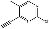Pyrimidine, 2-chloro-4-ethynyl-5-methyl- Struktur