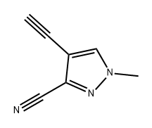 1H-Pyrazole-3-carbonitrile, 4-ethynyl-1-methyl- Structure