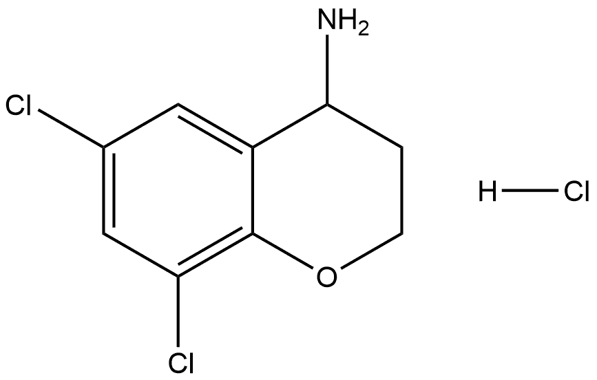 6,8-Dichlorochroman-4-amine hydrochloride Struktur