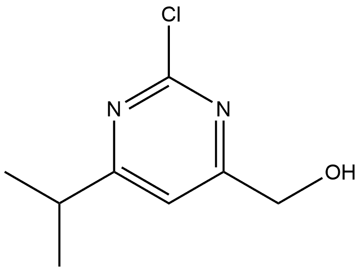 (2-Chloro-6-isopropylpyrimidin-4-yl)methanol Struktur