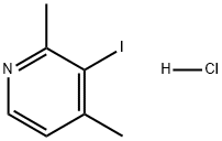 Pyridine, 3-iodo-2,4-dimethyl-, hydrochloride (1:1) Structure
