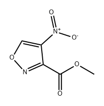 4-硝基异噁唑-3-羧酸甲酯 结构式