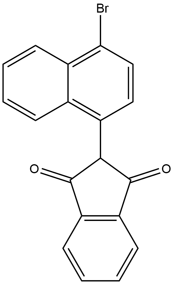 2-(4-溴萘-1-基)-1H-茚-1,3(2H)-二酮, 2409-23-6, 结构式