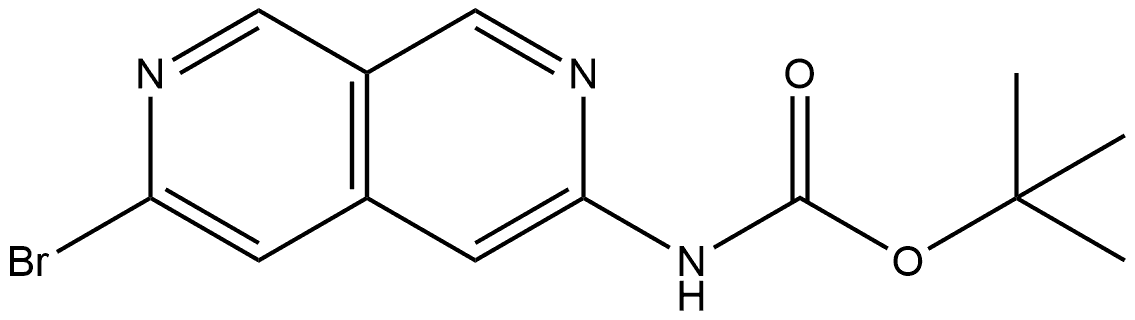 tert-butyl 6-bromo-2,7-naphthyridin-3-ylcarbamate,2409074-66-2,结构式