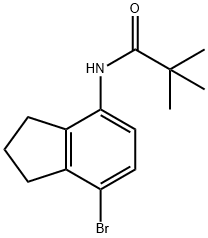 N-(7-溴-2,3-二氢-1H-茚-4-基)新戊酰胺,2409128-60-3,结构式