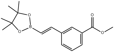 (E)-3-(2-(4,4,5,5-四甲基-1,3,2-二氧苯甲醛-2-基)乙烯基)苯甲酸甲酯, 2409141-59-7, 结构式