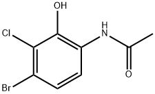 Acetamide, N-(4-bromo-3-chloro-2-hydroxyphenyl)- Struktur