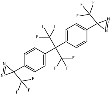 3H-Diazirine, 3,3'-[[2,2,2-trifluoro-1-(trifluoromethyl)ethylidene]di-4,1-phenylene]bis[3-(trifluoromethyl)- Structure