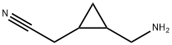 Cyclopropaneacetonitrile, 2-(aminomethyl)- Structure