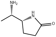2-Pyrrolidinone, 5-[(1S)-1-aminoethyl]-, (5R)- Structure