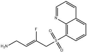 (2Z)-3-氟-4-(8-喹啉磺酰基)-2-丁烯-1-胺 结构式