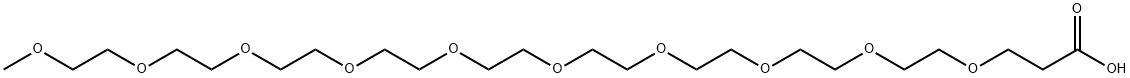 m-PEG10-acid 结构式