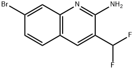 2-Quinolinamine, 7-bromo-3-(difluoromethyl)- Struktur