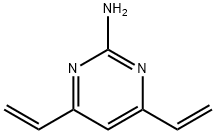 2-Pyrimidinamine, 4,6-diethenyl- 化学構造式