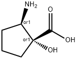 REL-(1R,2R)-2-氨基-1-羟基环戊烷-1-羧酸, 2410956-49-7, 结构式