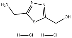 1,3,4-Thiadiazole-2-methanol, 5-(aminomethyl)-, hydrochloride (1:2) Struktur