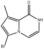 6-bromo-8-methyl-2H-pyrrolo[1,2-a]pyrazin-1-one 化学構造式