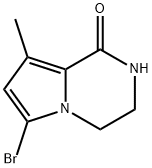 Pyrrolo[1,2-a]pyrazin-1(2H)-one, 6-bromo-3,4-dihydro-8-methyl- Structure