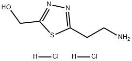 1,3,4-Thiadiazole-2-methanol, 5-(2-aminoethyl)-, hydrochloride (1:2) Struktur