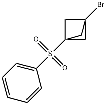 1-Bromo-3-(phenylsulfonyl)bicyclo[1.1.1]pentane 结构式