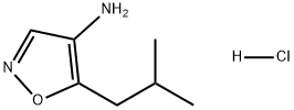 4-Isoxazolamine, 5-(2-methylpropyl)-, hydrochloride (1:1) Struktur