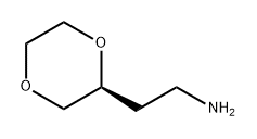 1,4-Dioxane-2-ethanamine, (2S)- 化学構造式