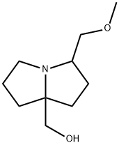 1H-Pyrrolizine-7a(5H)-methanol, tetrahydro-3-(methoxymethyl)- Structure