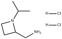 (1-异丙基氮杂环丁烷-2-基)甲胺二盐酸盐, 2411469-48-0, 结构式