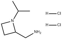 2-Azetidinemethanamine, 1-(1-methylethyl)-, hydrochloride (1:2) 化学構造式