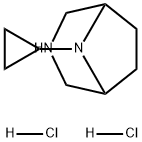 3,8-Diazabicyclo[3.2.1]octane, 8-cyclopropyl-, hydrochloride (1:2) Struktur