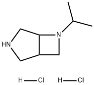 3,6-Diazabicyclo[3.2.0]heptane, 6-(1-methylethyl)-, hydrochloride (1:2) Structure