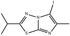 Imidazo[2,1-b]-1,3,4-thiadiazole, 5-iodo-6-methyl-2-(1-methylethyl)- Struktur