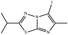 Imidazo[2,1-b]-1,3,4-thiadiazole, 5-iodo-6-methyl-2-(1-methylethyl)- Structure