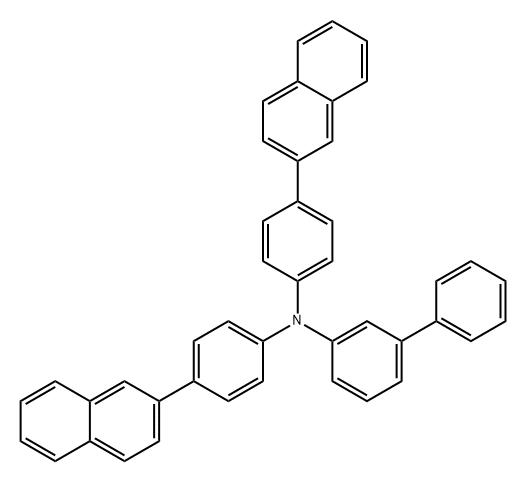 N,N-双[4-(2-萘基)苯基][1,1′-联苯基]-3-胺 结构式