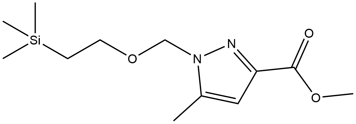 2411552-76-4 methyl 5-methyl-1-{[2-(trimethylsilyl)ethoxy]methyl}-1H-pyrazole-3-carboxylate