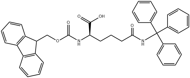 (R)-FMOC-2-氨基-5-(三苯甲基 - 氨基甲酰基)戊酸, 2411591-29-0, 结构式