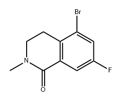 1(2H)-Isoquinolinone, 5-bromo-7-fluoro-3,4-dihydro-2-methyl-,2411634-20-1,结构式