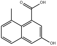1-Naphthalenecarboxylic acid, 3-hydroxy-8-methyl- Structure