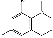 Quinoline, 8-bromo-6-fluoro-1,2,3,4-tetrahydro-1-methyl- Structure