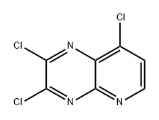 Pyrido[2,3-b]pyrazine, 2,3,8-trichloro- Struktur