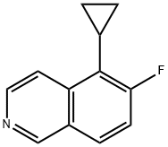 5-环丙基-6-氟异喹啉, 2411637-51-7, 结构式