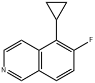 Isoquinoline, 5-cyclopropyl-6-fluoro- Struktur