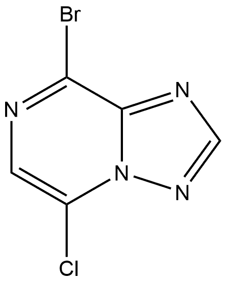 8-Bromo-5-chloro[1,2,4]triazolo[1,5-a]pyrazine Struktur