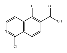 6-Isoquinolinecarboxylic acid, 1-chloro-5-fluoro- Structure