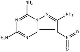 Pyrazolo[1,5-a]-1,3,5-triazine-2,4,7-triamine, 8-nitro- Struktur